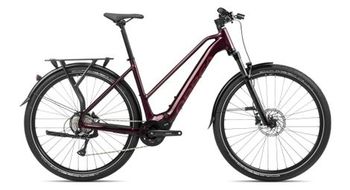 Bicicleta de trekking electrica orbea kemen mid 40 shimano acera 8s 540 wh 29   rojo borgona metalizado 2024