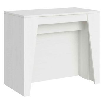 Consola Extensible 90x48/296 Cm Bakari Fresno Blanco