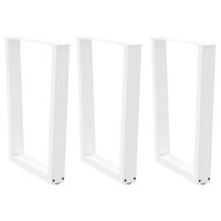 patas para mesa de comedor en forma de v 3 unidades color blanco 70 x 72-733 cm acero vidaxl