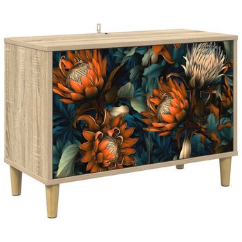 Mueble De Tv Lochem 69 X 33 X 50 Cm Sonoma Madera De Ingeniería Vidaxl