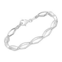 pulsera de plata 925 con piedras de circonita