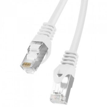 Lanberg Cable de Red RJ45 Cat.6 FTP 25cm Blanco