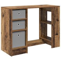 escritorio  mesa de trabajo madera vieja 100 x 40 x 75 cm madera de ingenieria