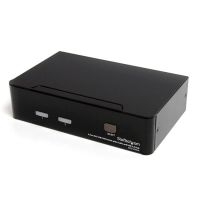 conmutador kvm startech sv231dviua 2 puertos usb dvi-i full hd audio hub usb 20 negro