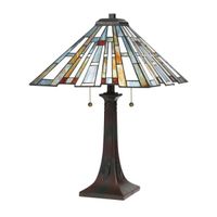 lampara de mesa maybeck 2 luces