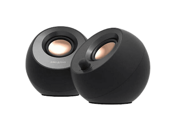 Altavoces para PC - Creative Pebble V3, Bluetooth, USB-C, 2.0 Canales, Clear Dialog y Surround, Negro