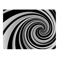 papel pintado 3d - black and white swirl 350x270 cm