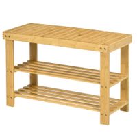 banco zapatero 70x28x45 cm madera natural