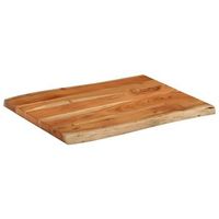 tablero de mesa  tablero escritorio rectangular borde natural acacia 80x60x38 cm