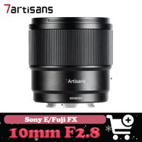 lente de camara 7artisans af de 10 mm con apertura fija de 28 enfoque automatico y gran angular compatible con las camaras sony e fuji fx y nikon z