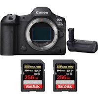 EOS R5 Mark II + BG-R20 + 2 SanDisk 256GB Extreme PRO UHS-II SDXC 300 MB/s + EBOOK MCZDIRECT