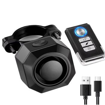 XANES 110dB Candado antirrobo para bicicleta Alarma Inalámbrica Control de 70m 180 días de espera USB recargable Imperme