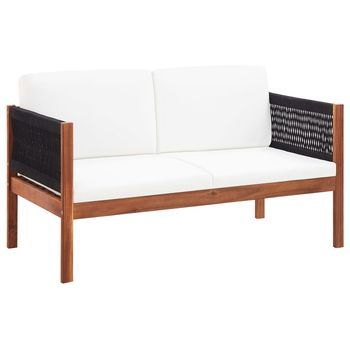 Juego De Muebles De Jardín 4 Piezas Madera Maciza De Acacia