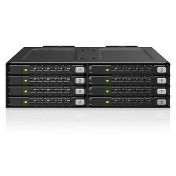 Rack ICY DOCK MB998V4P-B para 8 SSD NVMe U.2/U.3 PCIe 4.0 5,25