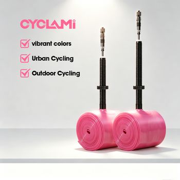 Cámara de aire para bicicleta CYCLAMI, válvula de acero inoxidable, tipo Presta FV, TPU ultraligero, para neumáticos de bicicleta de carretera, 700C, 700 x 18, 23, 25, 28, 30, 32C.