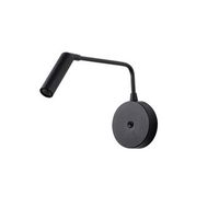 lampara de pared ugur-6042 negro metal 10x27x15 cm
