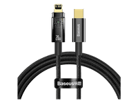 cable usb - baseus power-off explorer lightning usb-c 100 cm 20w apagado automatico carga ultrarrapida negro