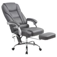 silla de oficina pacific con funcion masaje simil cuero gris 64x68x118 cm clp