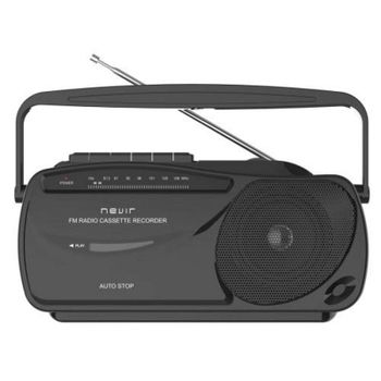 Grabadora de Casete Nevir con Radio FM y Micrófono Incorporado