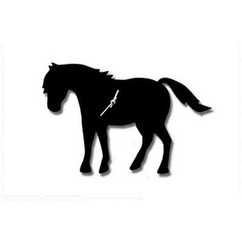 Pony Clock with Swaying Tail