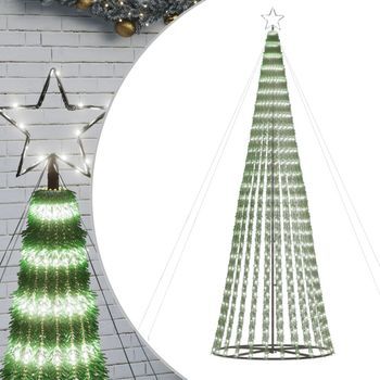 Árbol De Navidad Led 688 Leds Blanco Frío 300 Cm Vidaxl