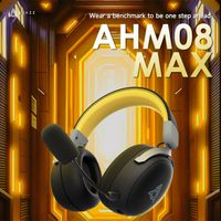 ajazz ahm08 max auriculares supraaurales r auriculares inalambricos para juegos oficina y ocio r auriculares inalambricos con tres modos