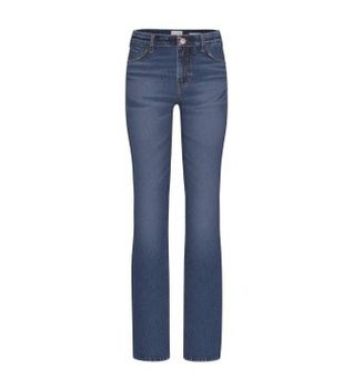 Guess para mujer. W6GA15D1065 Jeans Straight azul (32), Casual, Algodón