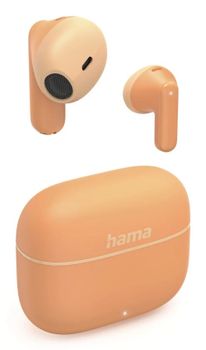 Auriculares Hama inalámbricos True Wireless Bluetooth Micrófono Táctil Naranja