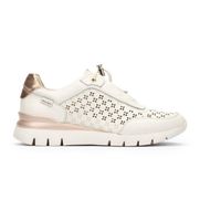 pikolinos para mujer w4r-6707c1 zapatillas de piel cantabria blanco roto 37 beige 1 a 3cm cordones casual