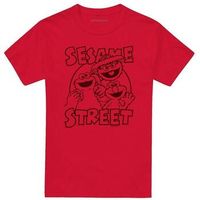 sesame street camiseta group crunch para hombre