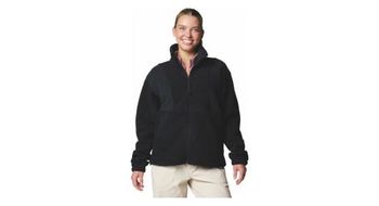 Chaqueta polar columbia sherpa panorama ii para mujer negra