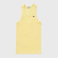 lacoste tops y camisetas slim fit cotton tank top para mujer
