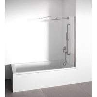 mampara de banera fija  plata 78-80 cm alto 145 cm bellobath