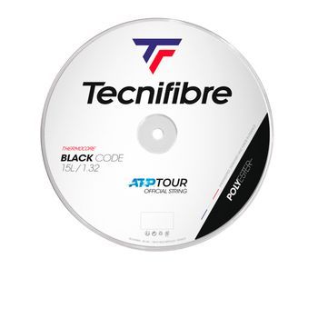 Tecnifibre Bobina Cordaje Black Code 1.32mm 200m Negro