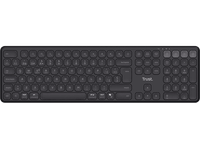 teclado inalambrico - trust vaiya inalambrico multidispositivo tamano completo negro