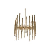 lampara techo acero patinado 74x74x158 brillante