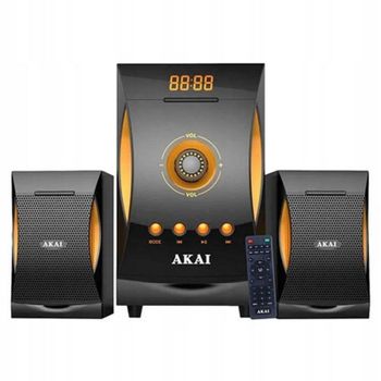 Akai SS032A-3515 Sistema de sonido 2.1 38 W RMS USB SD FM negro