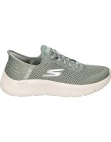 zapatillas para mujer skechers go walk flex grand entry 124836-olv verde 40