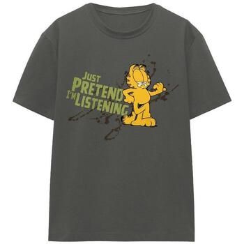 Garfield Tops y Camisetas Just Pretend I'm Listening para mujer