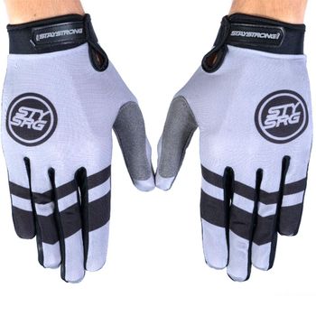 Stay Strong Chevron Gloves - Grey X Large