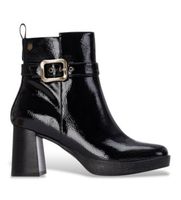 carmela para mujer 16253303-antracita botines de piel 162533 negro 36 8 a 10cm cremallera casual