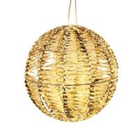 wellhome bola luminosa oro brillante con 960 micro luces led r o50 cm