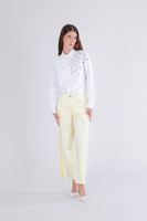 pantalones vaqueros culotte de mezclilla de toro yellow 26