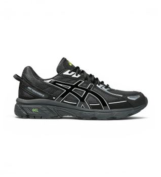 Asics para hombre. 1203A438 Zapatillas Gel Venture 6 negro (39.5), Plano, Cordones, Casual, Deportivo, Multideporte