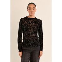 molly bracken camiseta manga larga t1678ben-noir para mujer