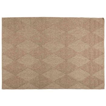 Alfombras De Área Agira Natural 200 X 140 Cm Poliéster Vidaxl