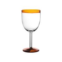 copa de vino en vidrio ambar h17