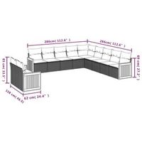 conjunto de ocio de jardin incluye cojines conjunto de 11 piezas