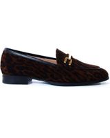 de unisa unisa mocasin daimiel de piel animal print con suela goma teka