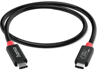 cable usb - hama 00200788 usb-c-usb-c 20 gbps 240w 8k 2m negro